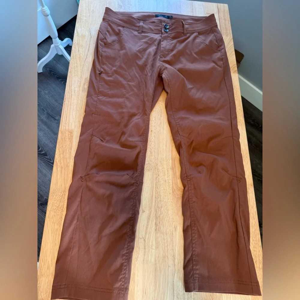 Women’s prana Halle’s hiking pant size 12 burnt orange color - Picture 2 of 12